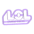 L.O.L Logo.stl pow patrol,king leon,lol and zenon farm.