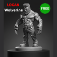 jkhjk.png Logan Berserker - Statue stylisée gratuite de Wolverine imprimable en 3D