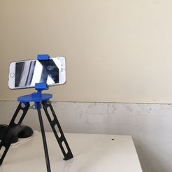 IMG_0666.JPG Free STL file Tripod for iphone and go pro・3D printable model to download