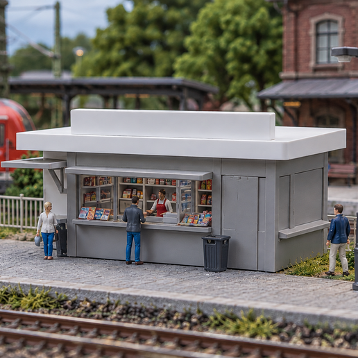 Kiosk am Bahnhof 3D model