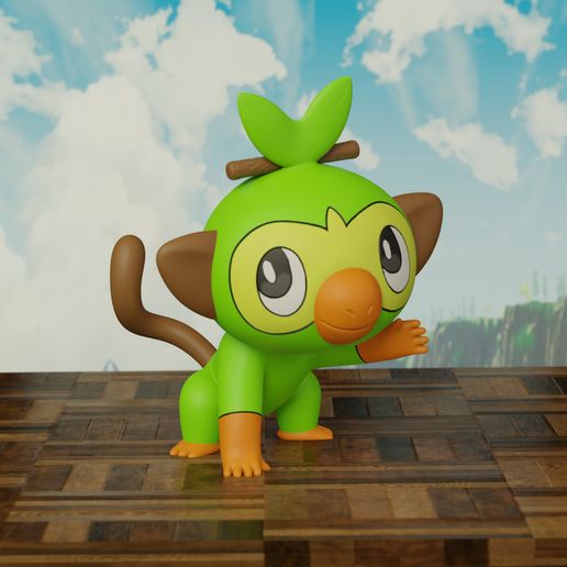 STL file pokemon grookey evolution pack 🐉 ・3D printer design to ...