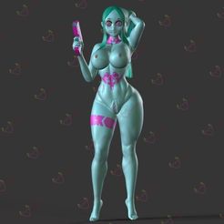 Rebecca-pussy-xXxstore-01.jpg OBJ file Rebecca cyberpunk nsfw (pussy)・3D printable design to download