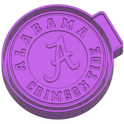 ink.png Alabama Crimson Tide football Freshie STL Mold Housing