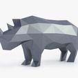 rhino_view04.jpg Low Poly Rhinoceros