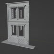 4.png European house facade with bay window 1/35 scale