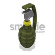 MK2-Grenade-5.png MK2 Frag Grenade - WW2 Era - EE.UU. - Tamaño exacto Modelo Dummy
