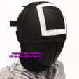 246436532_10226929872531884_624270786948128722_n.jpg STL file Squid Game Mask - Soldier Mask Foldable(Moveable) - With TUTORIAL(Step by Step)・Design to download and 3D print