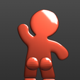 gyn-3D-print-5.png Gingerbread Man - Christmas Cookie 3D Model Inspired by Shrek