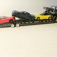 IMG_20231217_144505.jpg 1/64 Hotwheels 3D printedAUTO TRANSPORT GOOSENECK TRAILER for GREENLIGHT TRUCKS