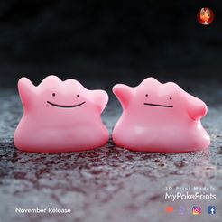 ditto-colored-copy.jpg Archivo 3D gratuito Ditto 2 poses - figuras presupuestas・Objeto imprimible en 3D para descargar