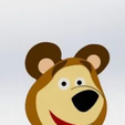 urso.png Urso e a Masha - Cortado Pasta Americana