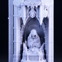 P1.jpg STL file Altar / Custom panel for futuristic wargame building・3D printing model to download