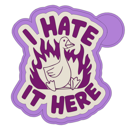 🪔 Goose I Hate It Here FRESHIE BLANK MOLD HOUSING STL・Archivo STL para ...