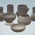 Image-0.png 3D Textured Stone Vase Planters