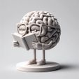 _f55a1e5a-0a4f-4196-9167-c87643f72512.jpg The Scholar Brain – 3D Printed Brain with Hands & Legs Reading a Book