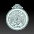 peacock_pendant3.jpg Free STL file peacock pendant・3D printing template to download, stlfilesfree