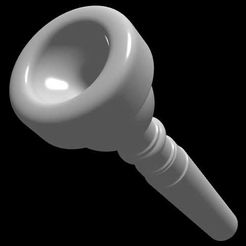 Blessing14A4atrumpet_itemimage.jpg Blessing 14A4a trumpet mouthpiece 3D rendering