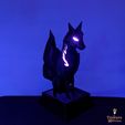 de 3D Prints Wolf Statue Lamp