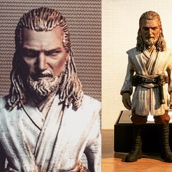 3D Printable Star Wars: Young Qui Gon by Nyverdale Tabletop