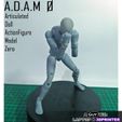 A.D.A.M Articulated Dall ActionFigure Model Zero he se aleur|wam LAPTOP & 3DPRINTER A.D.A.M 0 (Articulated Doll Actionfigure Model 0) - Resin 3D Printed