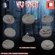 Diapositiva5.png STL file Wild Forest Set 32mm (8 pre-supported base model)・3D printer design to download