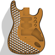 orange.png Hexagon Style Stratocaster Fender Body Hardtail