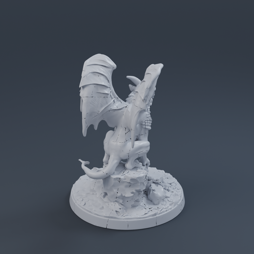 Stone Gargoyle 3D printable STL miniature