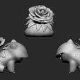 valentines-bulbasaur-6.jpg STL file Pokemon - Bulbasaur Valentines Day・Template to download and 3D print