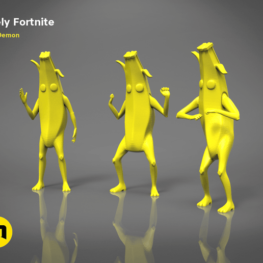 peely_yellow_3D_print-main_render-1.334.png Download OBJ file Peely Fortnite Banana Figures • Object to 3D print, 3D-mon