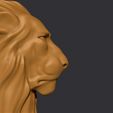 08.jpg Lion Head Knife Handle 3D  Model
