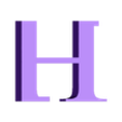 H.stl Letters and Numbers RESIDENT EVIL | Logo