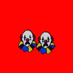 326121218_523555952935581_1515441174362093858_n.jpg STL file Aritos de payaso / Earrings of clown.・Model to download and 3D print