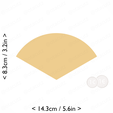 1-3_of_pie~3.25in-cm-inch-cookie.png Slice (1∕3) of Pie Cookie Cutter 3.25in / 8.3cm