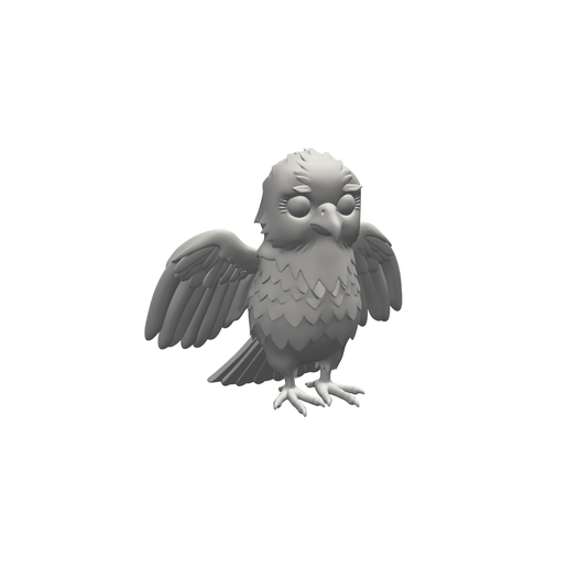 Cute Chubby Eagle | 3D Printable STL
