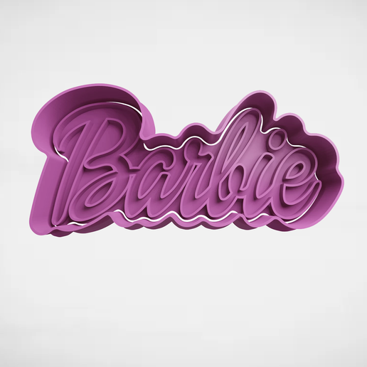 3D file Barbie Logo 🍪 ・3D printable model to download・Cults