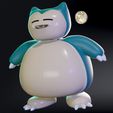 3_SCB_Cover_2_.jpg Snorlax Piggy Bank Low-Poly