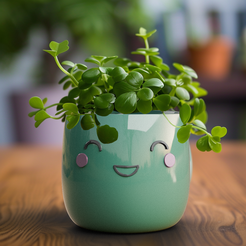 render.png happy Plant Vase