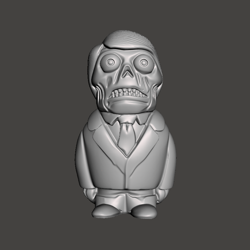 FAN ART THEY LIVE ALIEN REPORTER 3D model