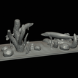 pike-podstavec-2-1-17.png two pike scenery in underwather for 3d print detailed texture