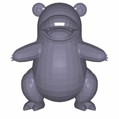 1.jpeg Free STL file MakeIT Pokemon Slowbro・3D print design to download