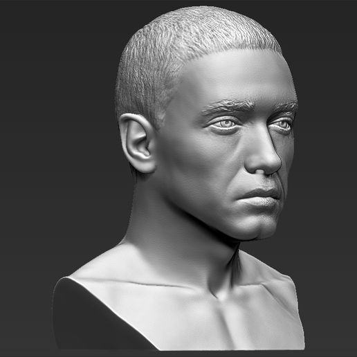 Download file Eminem bust 3D printing ready stl obj formats • 3D ...