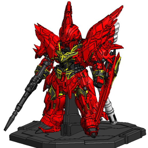 🤖 MSN06 SJU gundam・ 3D File for 3D printing・Cults