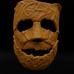 Myers-Halloween-Mask-v1-Pic02.jpg Michael Myers 2007 Rob Zombie Escape Asylum Pumpkin Mask