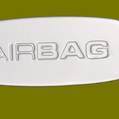 Ausgelöster Lenkungs-Airbag 3D-Modell - Herunterladen Autoteile on