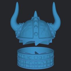 Captura-de-Pantalla-2023-06-04-a-las-17.22.28.jpg STL file GRINDER GRAN VIKING GRINDERKING 3D 88X68X88 MM EASY PRINT FDM SLA PRINT IN PLACE・Design to download and 3D print