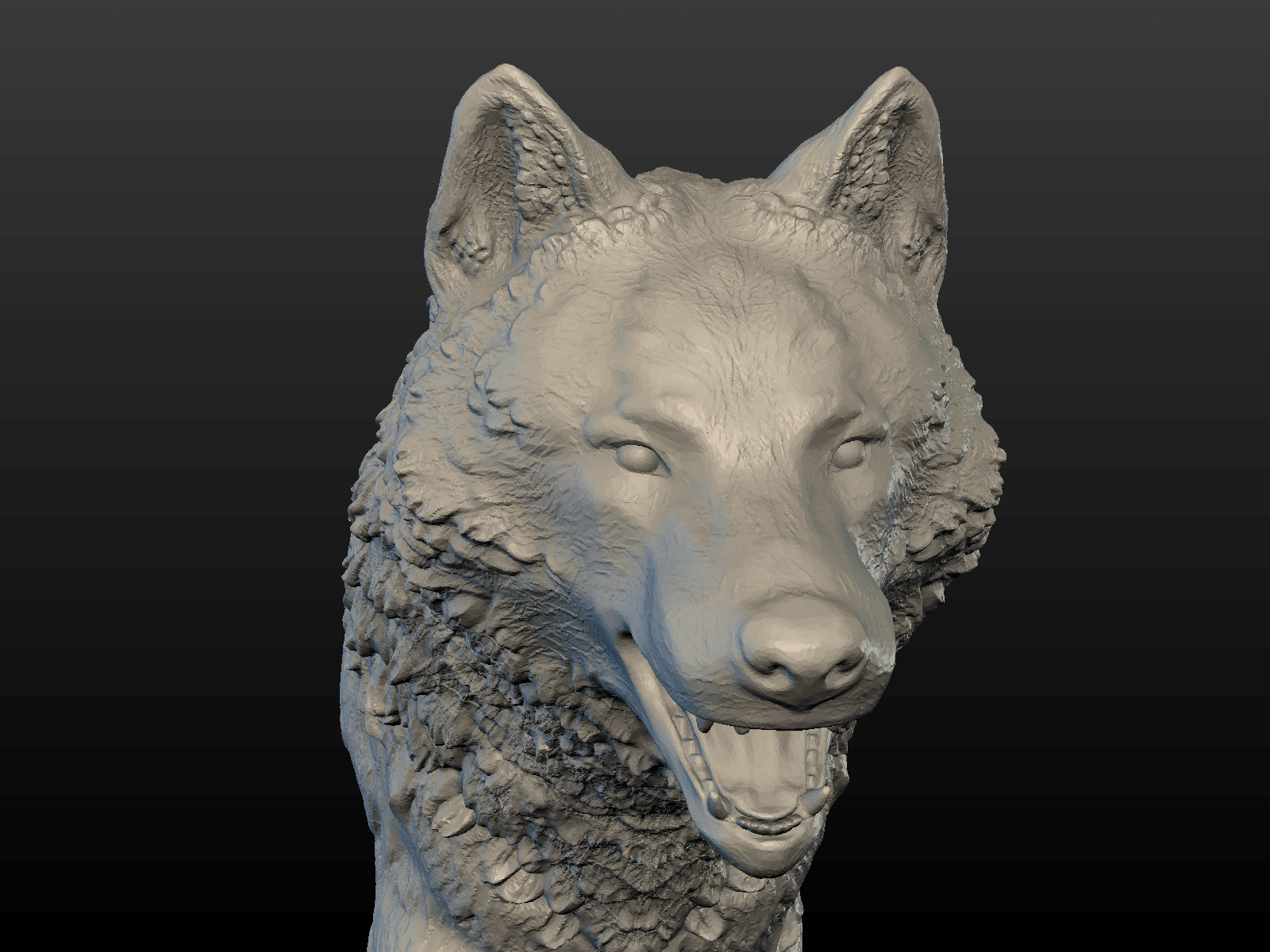 STL file Wolf Figure・3D printable model to download・Cults