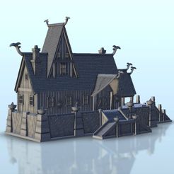 1.jpg Download STL file Viking large temple with stairs - SAGA Flames of war Bolt Action Medieval Age of Sigmar Warhammer・Model to download and 3D print, Hartolia-Miniatures