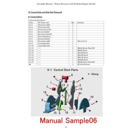 Manual-Sample06.jpg Download STL file Thrust Reverser with Turbofan Engine Nacelle • 3D printer template, konchan77