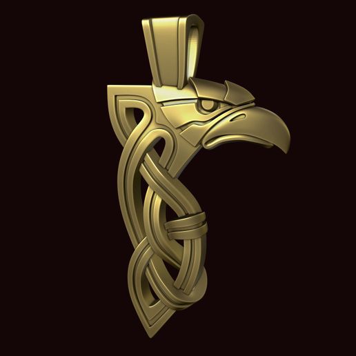 Hawk pendant 3D model