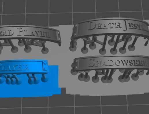 VDT.jpg Plaques signalétiques des spécialistes de l'équipe mortelle de la Troupe du danseur du vide